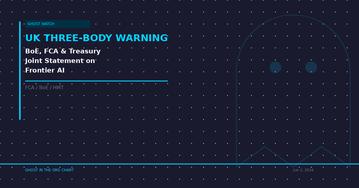 The UK's Three-Body Warning: BoE, FCA and Treasury Just Redefined AI Governance for Financial Firms